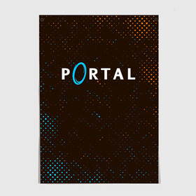 Постер с принтом PORTAL / ПОРТАЛ в Санкт-Петербурге, 100% бумага
 | бумага, плотность 150 мг. Матовая, но за счет высокого коэффициента гладкости имеет небольшой блеск и дает на свету блики, но в отличии от глянцевой бумаги не покрыта лаком | game | games | half | half life | halflife | life | logo | portal | portal 2 | portal2 | valve | игра | игры | лайф | лого | логотип | логотипы | портал | портал 2 | портал2 | символ | символы | халф | халф лайф | халфлайф