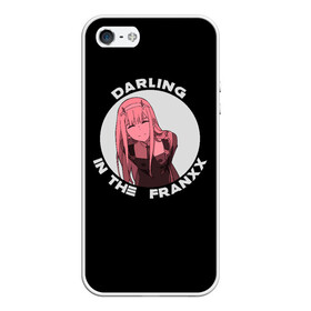 Чехол для iPhone 5/5S матовый с принтом DARLING in the FRANXX в Санкт-Петербурге, Силикон | Область печати: задняя сторона чехла, без боковых панелей | 002 | 02 | cyber | cyberpunk | darling | franxx | japan | strelizia | two | zero | zerotwo | два | демон | дьявол | зеро | зероту | зеротул | итиго | ичиго | киберпанк | киборг | любимый | меха | милый | ноль | нольдва | робот | стрелиция | ту 