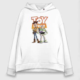 Женское худи Oversize хлопок с принтом Toy Story в Санкт-Петербурге, френч-терри — 70% хлопок, 30% полиэстер. Мягкий теплый начес внутри —100% хлопок | боковые карманы, эластичные манжеты и нижняя кромка, капюшон на магнитной кнопке | buzz lightyear | disney | pixar | toy story | vdkimel | woody | базз лайтер | вуди | дисней | история игрушек | пиксар