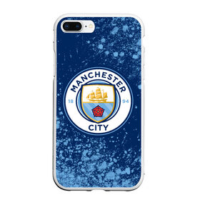 Чехол для iPhone 7Plus/8 Plus матовый с принтом MANCHESTER CITY Манчестер Сити в Санкт-Петербурге, Силикон | Область печати: задняя сторона чехла, без боковых панелей | Тематика изображения на принте: city | club | footbal | logo | manchester | знак | клуб | логотип | логотипы | манчестер | символ | символы | сити | форма | футбол | футбольная | футбольный