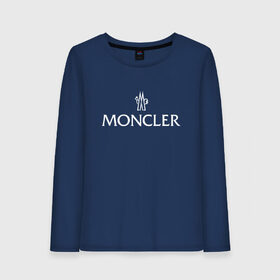 Женский лонгслив хлопок с принтом MONCLER в Санкт-Петербурге, 100% хлопок |  | mancler | mankler | moncler | monkler | манклер | мода | монклер | тренд | хайповый | шмот