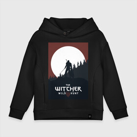 Детское худи Oversize хлопок с принтом The Witcher, Wild Hunt, Геральд, Ведьмак. в Санкт-Петербурге, френч-терри — 70% хлопок, 30% полиэстер. Мягкий теплый начес внутри —100% хлопок | боковые карманы, эластичные манжеты и нижняя кромка, капюшон на магнитной кнопке | the witcher | wild hunt | ведьмак. | геральд