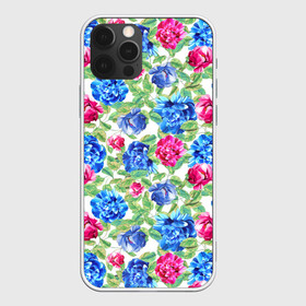 Чехол для iPhone 12 Pro с принтом Floral Pattern в Санкт-Петербурге, силикон | область печати: задняя сторона чехла, без боковых панелей | floral | floral pattern | flower | flowers | flowers pattern | pattern | листья | патерн | паттерн | рисунок | цветки | цветочки | цветочная клумба | цветочный паттерн | цветы | цветы фон