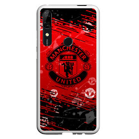 Чехол для Honor P Smart Z с принтом MANCHESTER UNITED. в Санкт-Петербурге, Силикон | Область печати: задняя сторона чехла, без боковых панелей | Тематика изображения на принте: 