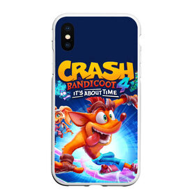 Чехол для iPhone XS Max матовый с принтом Crash Bandicoot в Санкт-Петербурге, Силикон | Область печати: задняя сторона чехла, без боковых панелей | aku aku | crash bandicoot | бандикут | игры | крэш бандикут