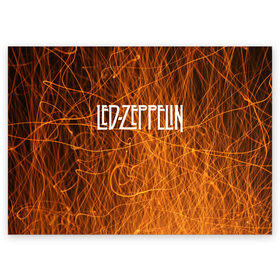 Поздравительная открытка с принтом Led Zeppelin. в Санкт-Петербурге, 100% бумага | плотность бумаги 280 г/м2, матовая, на обратной стороне линовка и место для марки
 | Тематика изображения на принте: led zeppelin | music | rock | блюз рок | британская рок группа | джимми пейдж | известные личности | лед зеппелин | лэд зиппелин | музыка | музыканты | певцы | рок | фолк рок | хард рок | хеви метал