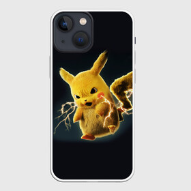 Чехол для iPhone 13 mini с принтом Pikachu Pika Pika в Санкт-Петербурге,  |  | pika | pikachu | аниме | детская | детям | игры | молния | мышка | мышь | пика | пикачу | покемон | покемоны