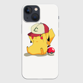 Чехол для iPhone 13 mini с принтом Pikachu Pika Pika в Санкт-Петербурге,  |  | pika | pikachu | аниме | детская | детям | игры | молния | мышка | мышь | пика | пикачу | покемон | покемоны