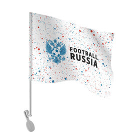 Флаг для автомобиля с принтом FOOTBALL RUSSIA / Футбол в Санкт-Петербурге, 100% полиэстер | Размер: 30*21 см | football | russia | sport | арсенал | ахмат | герб | динамо | зенит | краснодар | локомотив | россии | российский | россия | ростов | ротор | рубин | русский | сборная | символ | союз | спартак | спорт | форма