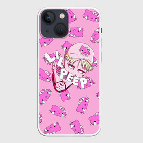 Чехол для iPhone 13 mini с принтом LIL PEEP в Санкт-Петербурге,  |  | cat | had | hello kitty | lil peep | lil peep art | logo lil peep | love | rap | альбомы | голова | кот | котики | лил пип | лове | лого | логтип | любовь | музыка | музыкант | паук | певец | рэп | рэпер | скорпион