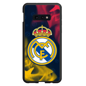 Чехол для Samsung S10E с принтом REAL MADRID / РЕАЛ МАДРИД в Санкт-Петербурге, Силикон | Область печати: задняя сторона чехла, без боковых панелей | Тематика изображения на принте: football | logo | madrid | real | realmadrid | sport | клуб | лого | логотип | логотипы | мадрид | реал | реалмадрид | символ | символы | спорт | форма | футбол | футбольная