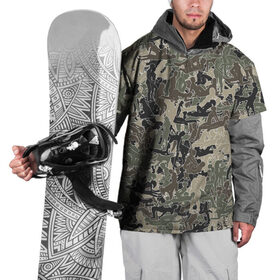 Накидка на куртку 3D с принтом Камуфляж с секс-позами в Санкт-Петербурге, 100% полиэстер |  | Тематика изображения на принте: камуфляж | милитари | паттерн | хаки