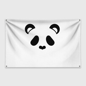 Флаг-баннер с принтом Panda в Санкт-Петербурге, 100% полиэстер | размер 67 х 109 см, плотность ткани — 95 г/м2; по краям флага есть четыре люверса для крепления | panda | животные | медведь | мишка | панда