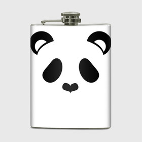 Фляга с принтом Panda в Санкт-Петербурге, металлический корпус | емкость 0,22 л, размер 125 х 94 мм. Виниловая наклейка запечатывается полностью | panda | животные | медведь | мишка | панда