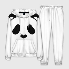 Мужской костюм 3D с принтом Panda в Санкт-Петербурге, 100% полиэстер | Манжеты и пояс оформлены тканевой резинкой, двухслойный капюшон со шнурком для регулировки, карманы спереди | panda | животные | медведь | мишка | панда