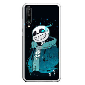 Чехол для Honor P30 с принтом UNDERTALE SANS в Санкт-Петербурге, Силикон | Область печати: задняя сторона чехла, без боковых панелей | sans | undertale | андертале | андертейл | гтвукефду | игра | подземная история | подземная сказка | санс | ундертале