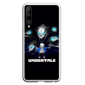 Чехол для Honor P30 с принтом UNDERTALE в Санкт-Петербурге, Силикон | Область печати: задняя сторона чехла, без боковых панелей | sans | undertale | андертале | андертейл | гтвукефду | игра | подземная история | подземная сказка | санс | ундертале