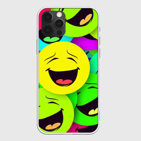 Чехол для iPhone 12 Pro Max с принтом смайлы улыбки разноцветный в Санкт-Петербурге, Силикон |  | разноцветный | смайлы | улыбки | эмоции