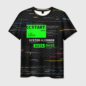 Мужская футболка 3D с принтом Программист в Санкт-Петербурге, 100% полиэфир | прямой крой, круглый вырез горловины, длина до линии бедер | html | антивирус | взлом | защита | киберпанк | код | програмист | программа | программер | программист | хакер | язык программирования
