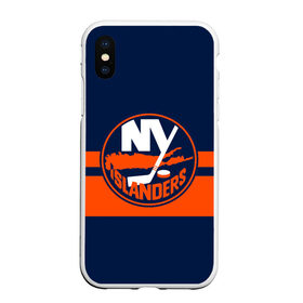 Чехол для iPhone XS Max матовый с принтом NY ISLANDERS NHL в Санкт-Петербурге, Силикон | Область печати: задняя сторона чехла, без боковых панелей | hockey | islanders | logo | new york | ny | sport | usa | исландерс | логотип | нхл | нью йорк | спорт | хоккей