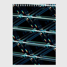 Скетчбук с принтом геометрический, треугольники, в Санкт-Петербурге, 100% бумага
 | 48 листов, плотность листов — 100 г/м2, плотность картонной обложки — 250 г/м2. Листы скреплены сверху удобной пружинной спиралью | 
