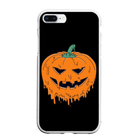 Чехол для iPhone 7Plus/8 Plus матовый с принтом Halloween в Санкт-Петербурге, Силикон | Область печати: задняя сторона чехла, без боковых панелей | Тематика изображения на принте: cat | ghost | halloween | monster | skull | zombie | зомби | кладбище | кот | кошка | летучая | монстр | монстры | мышь | приведение | приведения | призрак | призраки | тыква | хэллоуин | череп