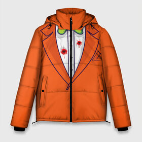 Мужская зимняя куртка 3D с принтом Смокинг Джеймса Бонда в Санкт-Петербурге, верх — 100% полиэстер; подкладка — 100% полиэстер; утеплитель — 100% полиэстер | длина ниже бедра, свободный силуэт Оверсайз. Есть воротник-стойка, отстегивающийся капюшон и ветрозащитная планка. 

Боковые карманы с листочкой на кнопках и внутренний карман на молнии. | 007 | agent | blood | bloody | bond | cinema | cosplay | costume | dead | gentleman | james | man | movie | smoking | агент | бабочка | бонд | джеймс | джентльмен | дырки | кино | косплей | костюм трупа | кровавый | кровь | наряд | от пуль