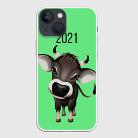 Чехол для iPhone 13 mini с принтом Год быка в Санкт-Петербурге,  |  | 2021 | бычок | год быка | гороскоп | маленький бычок. | телёнок