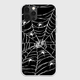 Чехол для iPhone 12 Pro Max с принтом Паутина с пауками в Санкт-Петербурге, Силикон |  | Тематика изображения на принте: black and white | darkness | halloween | horror | night | spider | web | готика | жуки | жуткий | мальчикам | насекомые | нечисть | нити | ночные | ночь | пауки | паутина | подарок | сетка | страшный | темный | тьма | хеллоуин | хоррор