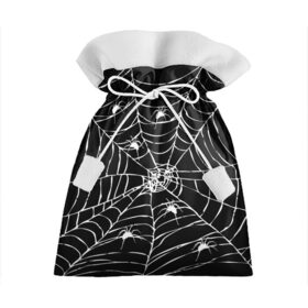 Подарочный 3D мешок с принтом Паутина с пауками в Санкт-Петербурге, 100% полиэстер | Размер: 29*39 см | black and white | darkness | halloween | horror | night | spider | web | готика | жуки | жуткий | мальчикам | насекомые | нечисть | нити | ночные | ночь | пауки | паутина | подарок | сетка | страшный | темный | тьма | хеллоуин | хоррор