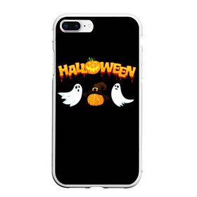 Чехол для iPhone 7Plus/8 Plus матовый с принтом Halloween в Санкт-Петербурге, Силикон | Область печати: задняя сторона чехла, без боковых панелей | halloween | jack | lantern | pumpkin | светильник джека | хэллоуин