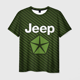 Мужская футболка 3D с принтом JEEP / Джип в Санкт-Петербурге, 100% полиэфир | прямой крой, круглый вырез горловины, длина до линии бедер | auto | jeep | logo | moto | symbol | авто | автомобиль | гонки | джип | знак | лого | логотип | логотипы | марка | машина | мото | символ | символы
