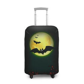 Чехол для чемодана 3D с принтом Halloween в Санкт-Петербурге, 86% полиэфир, 14% спандекс | двустороннее нанесение принта, прорези для ручек и колес | halloween | jack | lantern | pumpkin | светильник джека | хэллоуин