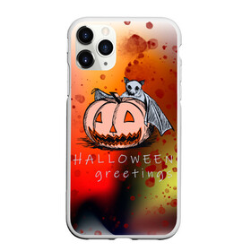 Чехол для iPhone 11 Pro Max матовый с принтом Bat and pumpkin в Санкт-Петербурге, Силикон |  | Тематика изображения на принте: halloween | hallowen | halowen | helloween | день всех святых | летучая мышь | тыква | халовен | халовин | хеллуин | хеловин