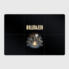 Магнитный плакат 3Х2 с принтом Halloween в Санкт-Петербурге, Полимерный материал с магнитным слоем | 6 деталей размером 9*9 см | 31 октября | halloween | halowen | ведьма | день всех святых | джек | костюм | кровь | лого | монстр | надпись | праздник | приведение | призрак | светильник | символ | страшная | тыква | ужасы | хеллоуин | хеллуин