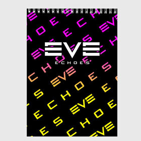 Скетчбук с принтом EVE ECHOES ИВ ЭХО в Санкт-Петербурге, 100% бумага
 | 48 листов, плотность листов — 100 г/м2, плотность картонной обложки — 250 г/м2. Листы скреплены сверху удобной пружинной спиралью | Тематика изображения на принте: echo | echoes | eve | game | games | logo | online | space | ев онлайн | ев эхо | еве | ив онлайн | ив эхо | игра | игры | космос | лого | логотип | логотипы | онлайн | символ | символы | эхо | эхос