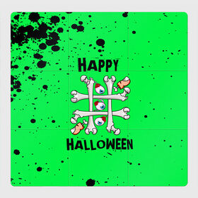 Магнитный плакат 3Х3 с принтом Halloween в Санкт-Петербурге, Полимерный материал с магнитным слоем | 9 деталей размером 9*9 см | 31 октября | halloween | halowen | ведьма | день всех святых | джек | костюм | кровь | лого | монстр | надпись | праздник | приведение | призрак | светильник | символ | страшная | тыква | ужасы | хеллоуин | хеллуин