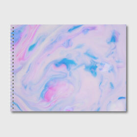 Альбом для рисования с принтом BluePink в Санкт-Петербурге, 100% бумага
 | матовая бумага, плотность 200 мг. | gradient | swirl | swirly | абстракция | акварель | без дизайна | волны | голубая | градиент | графика | краски | на каждый день | облака | омбре | разноцветные разводы | рисунок | розовая | розовый | софтовая