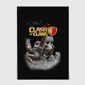 Постер с принтом Clash of Clans в Санкт-Петербурге, 100% бумага
 | бумага, плотность 150 мг. Матовая, но за счет высокого коэффициента гладкости имеет небольшой блеск и дает на свету блики, но в отличии от глянцевой бумаги не покрыта лаком | clash of clans | clash royale | game | supercell | детская | детям | игра | клаш оф кланс | клаш оф кленс | клеш оф кленс | клэш оф кланс | компьютерная игра | пекка