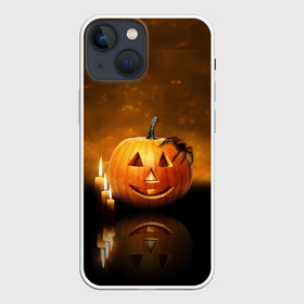 Чехол для iPhone 13 mini с принтом Паук на тыкве в Санкт-Петербурге,  |  | halloween | паук | паук на тыкве | праздник | страшный праздник | тыква | тыква джек | хэллоуин