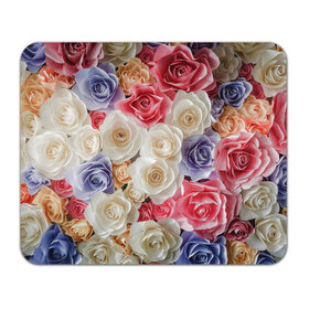 Коврик для мышки прямоугольный с принтом Розы в Санкт-Петербурге, натуральный каучук | размер 230 х 185 мм; запечатка лицевой стороны | бабочка | бабочки | девушкам | милый рисунок | природа | радуга | роза | розы | цветок | цветочек | цветочки | цветы | шипы | шипы и розы