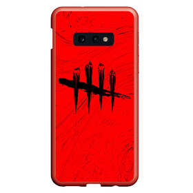 Чехол для Samsung S10E с принтом DEAD BY DAYLIGHT в Санкт-Петербурге, Силикон | Область печати: задняя сторона чехла, без боковых панелей | daylight | dead | dead by daylight | game | games | horror | logo | skull | skulls | zombie | бай | выживание | деад | дед | дейлайт | дэае | дэд | дэйлайт | зомби | игра | игры | лого | логотип | символ | хоррор | череп | черепа