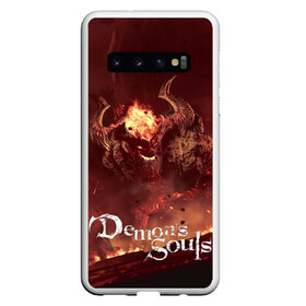 Чехол для Samsung Galaxy S10 с принтом Demons Souls в Санкт-Петербурге, Силикон | Область печати: задняя сторона чехла, без боковых панелей | 