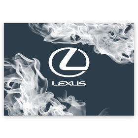 Поздравительная открытка с принтом LEXUS / ЛЕКСУС в Санкт-Петербурге, 100% бумага | плотность бумаги 280 г/м2, матовая, на обратной стороне линовка и место для марки
 | Тематика изображения на принте: auto | lexus | logo | moto | symbol | авто | автомобиль | гонки | лексус | лого | логотип | логотипы | марка | машина | мото | символ | символы