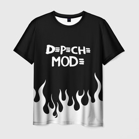 Мужская футболка 3D с принтом Depeche Mode в Санкт-Петербурге, 100% полиэфир | прямой крой, круглый вырез горловины, длина до линии бедер | depeche mode | альтернативный | вестник моды | депеш мод | дэйв гаан | индастриал | мартин гор | музыка | новая волна | рок | синти поп | электроник | энди флетчер