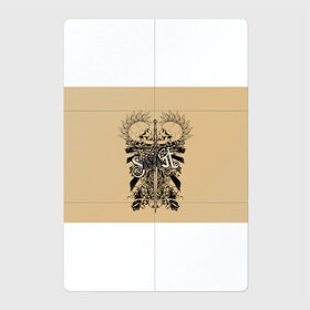 Магнитный плакат 2Х3 с принтом Дикарь в Санкт-Петербурге, Полимерный материал с магнитным слоем | 6 деталей размером 9*9 см | дикарь | меч. | панки | черепа с ирокезами | черепа с мечом