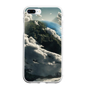 Чехол для iPhone 7Plus/8 Plus матовый с принтом Облака в Санкт-Петербурге, Силикон | Область печати: задняя сторона чехла, без боковых панелей | земля | облака | океан | планета