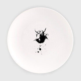 Тарелка с принтом Бык в Санкт-Петербурге, фарфор | диаметр - 210 мм
диаметр для нанесения принта - 120 мм | 2021 | бык | год быка | год коровы | новый год | символ года