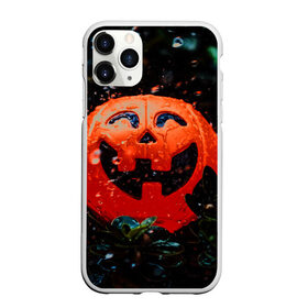 Чехол для iPhone 11 Pro Max матовый с принтом Pumpkin в Санкт-Петербурге, Силикон |  | halloween | pumpkin head devil | тыква джек | хэллоуин
