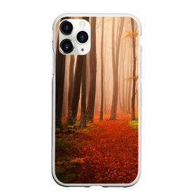 Чехол для iPhone 11 Pro Max матовый с принтом Осенний лес в Санкт-Петербурге, Силикон |  | деревья | лес | листва | осенний лес | осень | природа